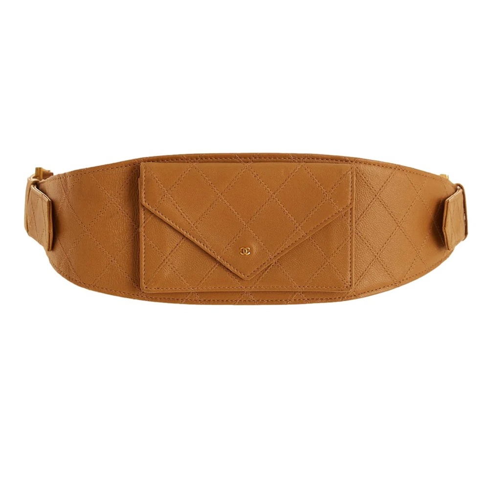 Chanel Vintage Leather Waist Belt & Card Case - Picture 8 of 9